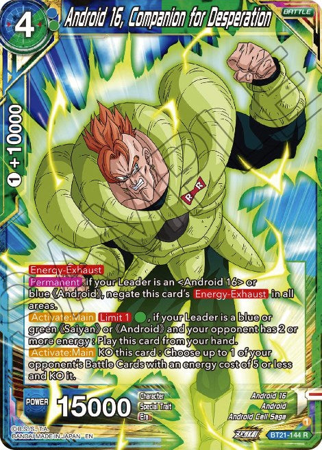 Android 16, Companion for Desperation (BT21-144) [Wild Resurgence] | Enigma On Main