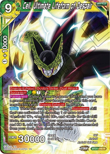 Cell, Ultimate Lifeform of Despair (BT21-145) [Wild Resurgence] | Enigma On Main