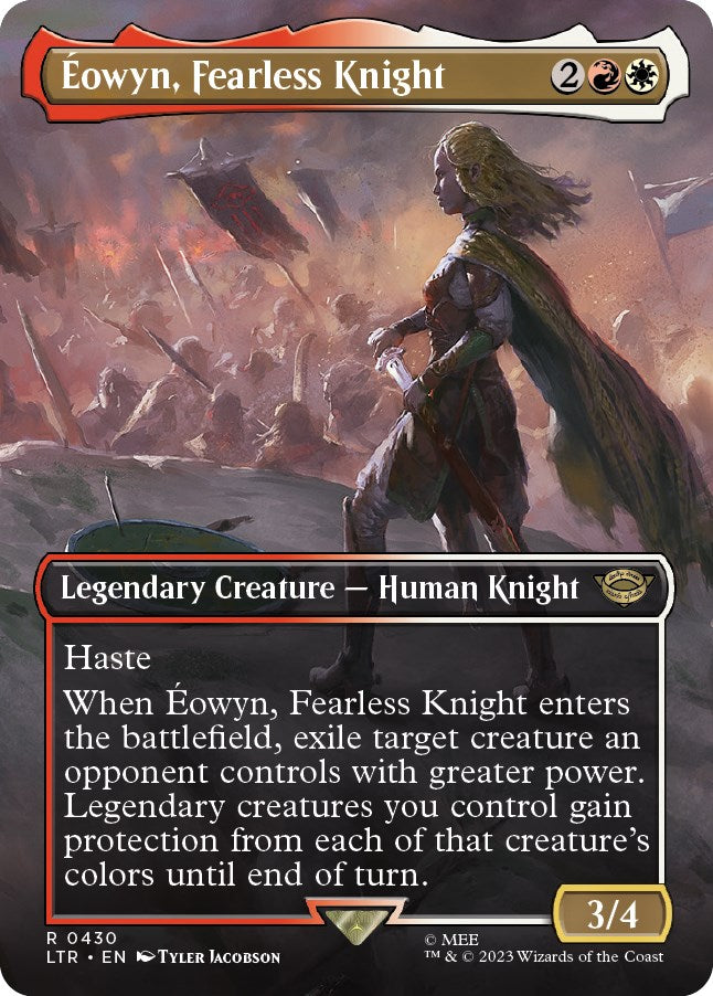 Eowyn, Fearless Knight (Borderless Alternate Art) [The Lord of the Rings: Tales of Middle-Earth] | Enigma On Main