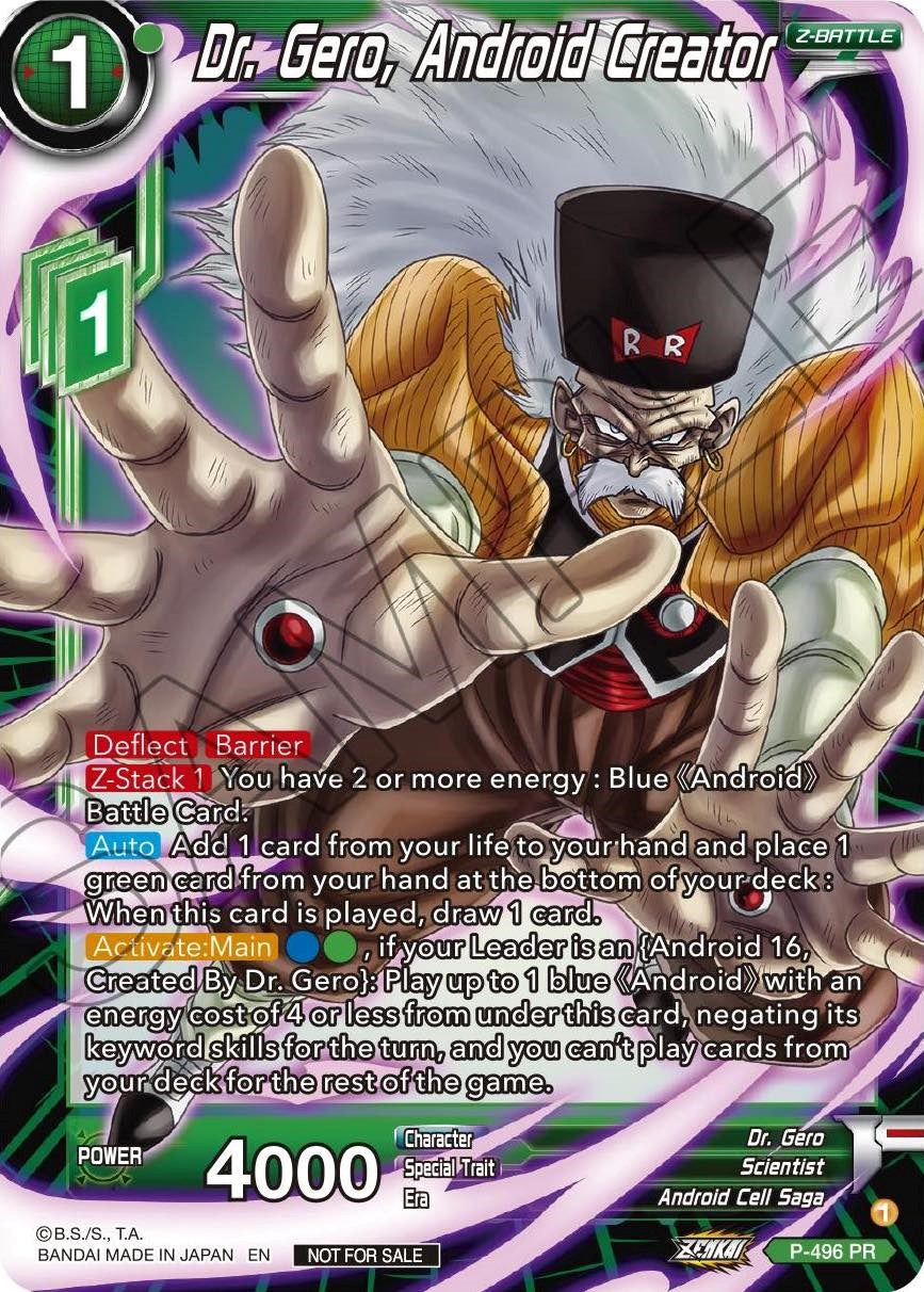 Dr. Gero, Android Creator (P-496) [Promotion Cards] | Enigma On Main