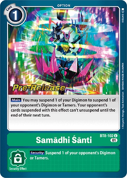 Samadhi Santi [BT8-102] [New Awakening Pre-Release Cards] | Enigma On Main