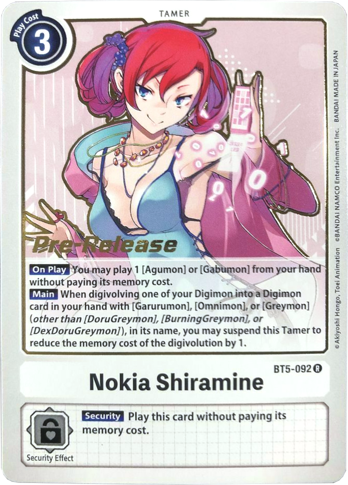 Nokia Shiramine [BT5-092] [Battle of Omni Pre-Release Promos] | Enigma On Main