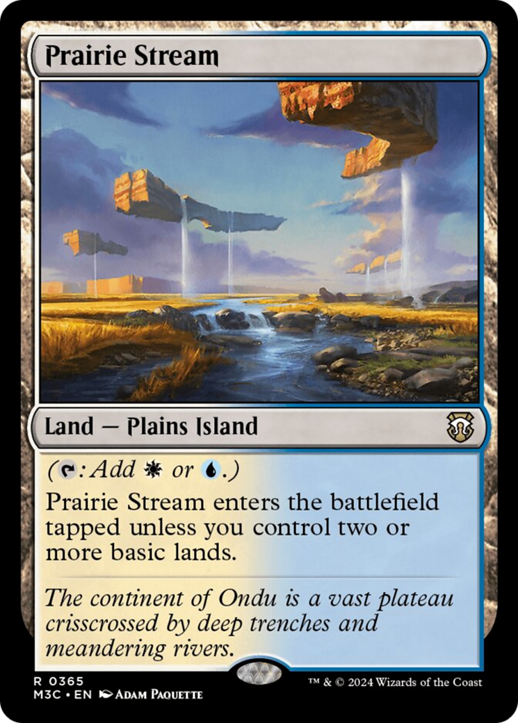 Prairie Stream (Ripple Foil) [Modern Horizons 3 Commander] | Enigma On Main