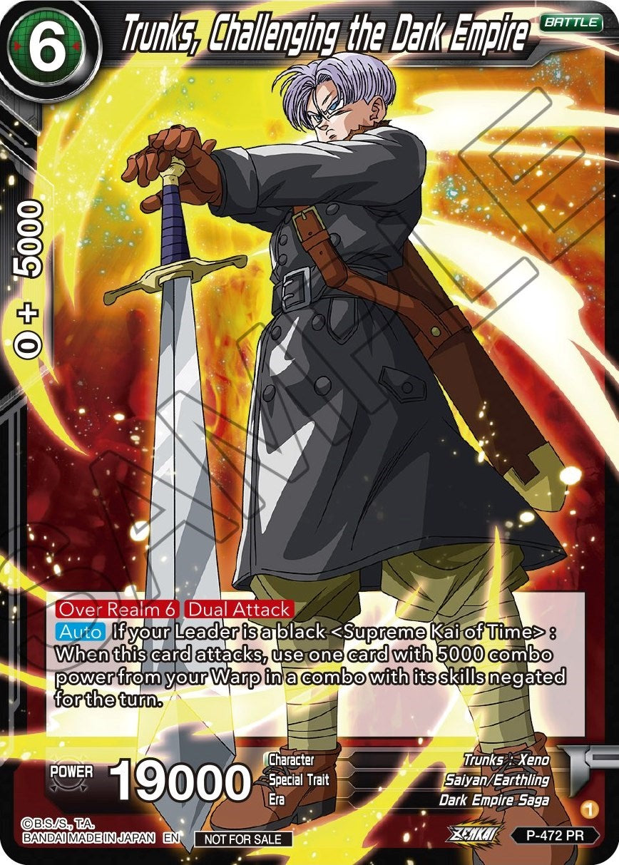 Trunks, Challenging the Dark Empire (Z03 Dash Pack) (P-472) [Promotion Cards] | Enigma On Main