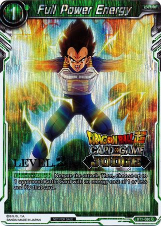 Full Power Energy (Level 2) (BT1-080) [Judge Promotion Cards] | Enigma On Main