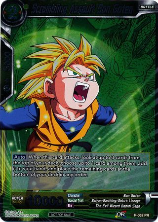 Scrambling Assault Son Goten (Event Pack 2 - 2018) (P-062_PR) [Promotion Cards] | Enigma On Main