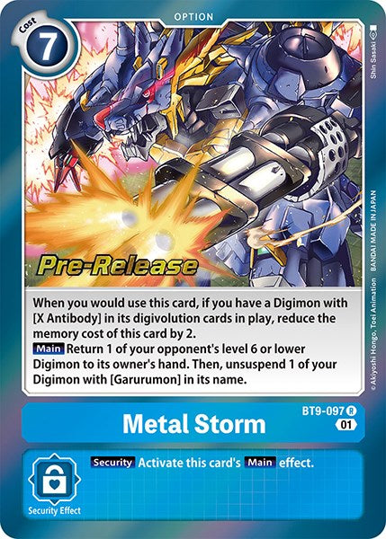 Metal Storm [BT9-097] [X Record Pre-Release Promos] | Enigma On Main