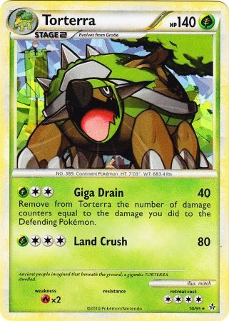 Torterra (10/95) (Cracked Ice Holo) [HeartGold & SoulSilver: Unleashed] | Enigma On Main