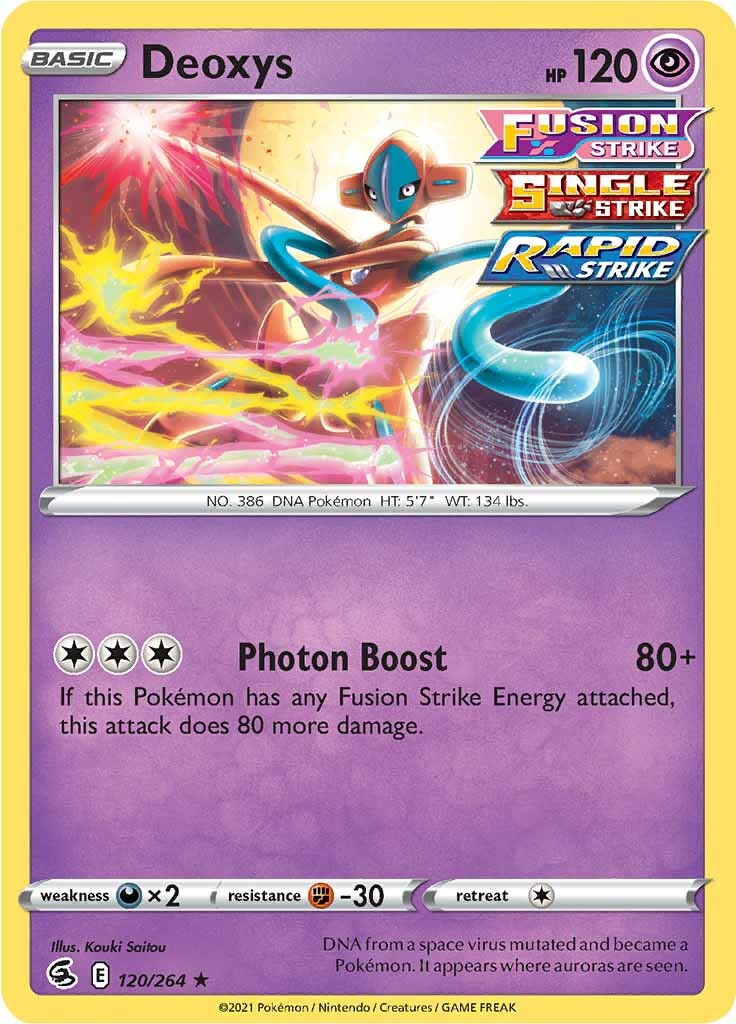 Deoxys (120/264) [Sword & Shield: Fusion Strike] | Enigma On Main