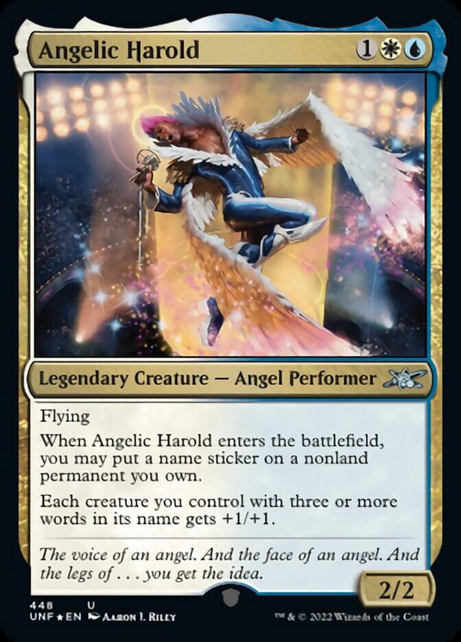 Angelic Harold (Galaxy Foil) [Unfinity] | Enigma On Main