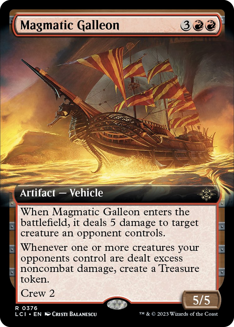 Magmatic Galleon (Extended Art) [The Lost Caverns of Ixalan] | Enigma On Main