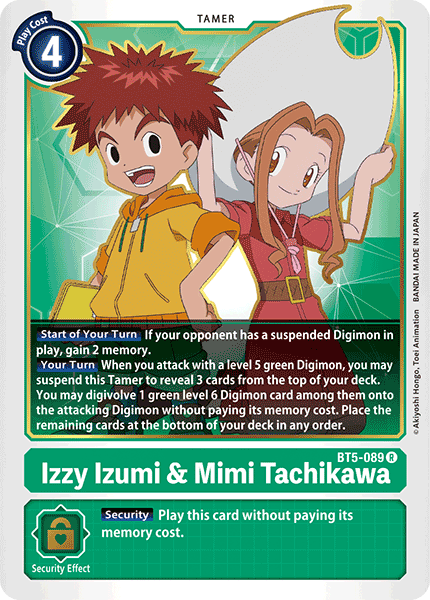 Izzy Izumi & Mimi Tachikawa [BT5-089] [Battle of Omni] | Enigma On Main