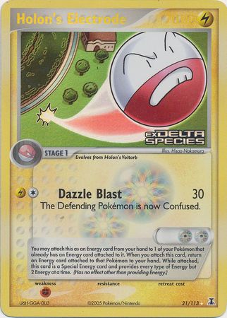 Holon's Electrode (21/113) (Stamped) [EX: Delta Species] | Enigma On Main