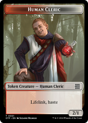 Human Cleric // Plot Double-Sided Token [Outlaws of Thunder Junction: Breaking News Tokens] | Enigma On Main