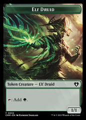Saproling // Elf Druid Double-Sided Token [Commander Masters Tokens] | Enigma On Main