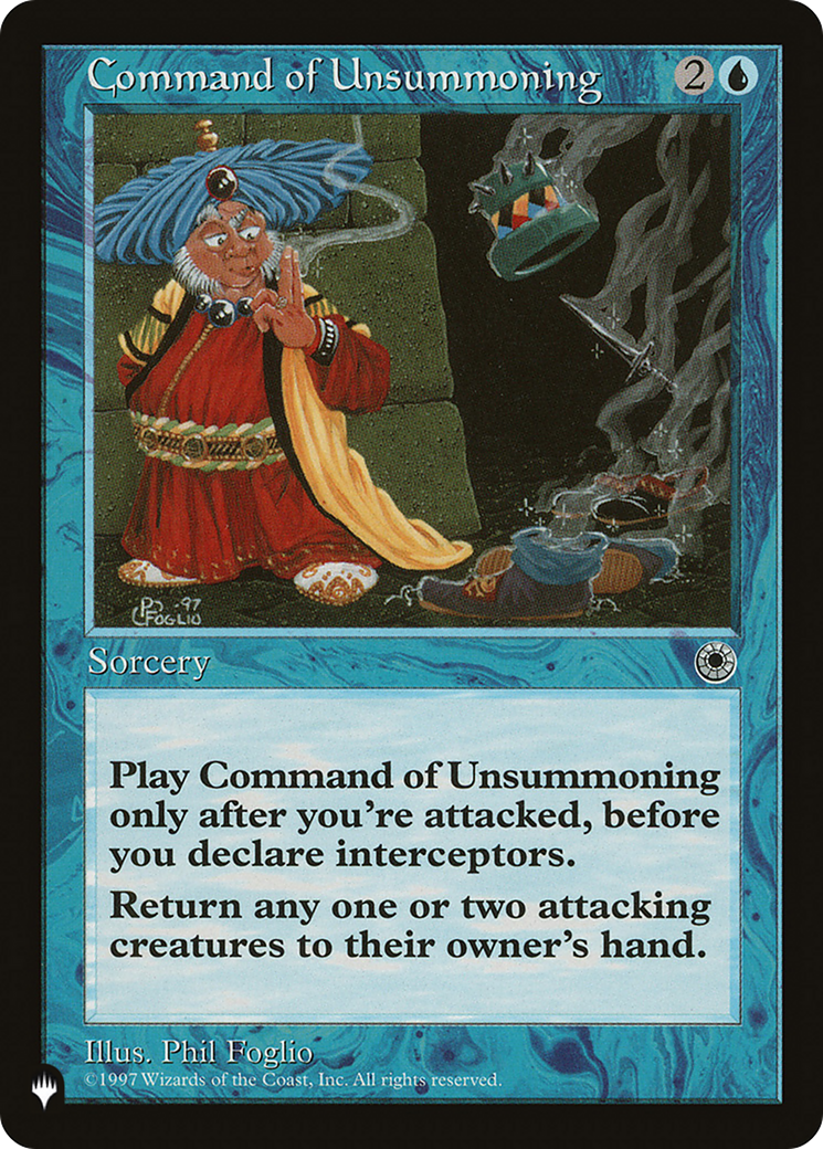 Command of Unsummoning [The List Reprints] | Enigma On Main