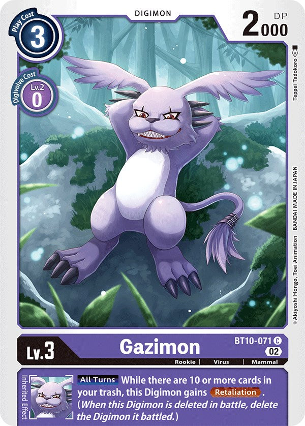 Gazimon [BT10-071] [Xros Encounter] | Enigma On Main