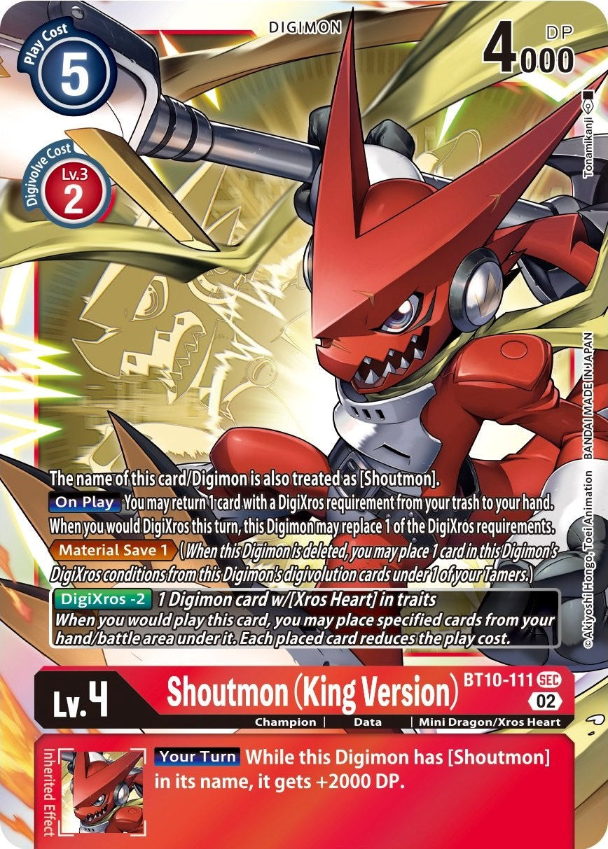 Shoutmon (King Version) [BT10-111] [Xros Encounter] | Enigma On Main