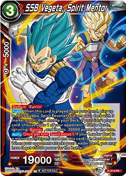 SSB Vegeta, Spirit Mentor (P-314) [Tournament Promotion Cards] | Enigma On Main