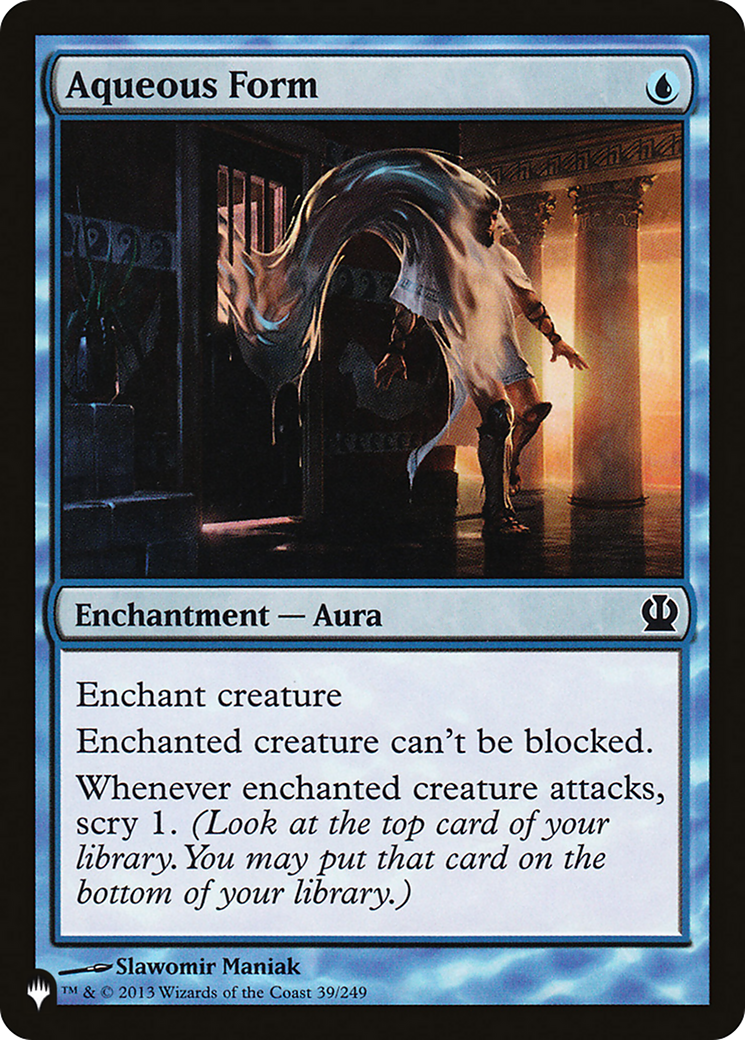 Aqueous Form [The List Reprints] | Enigma On Main