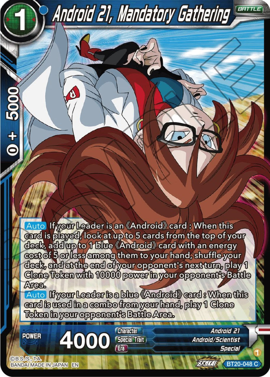 Android 21, Mandatory Gathering (BT20-048) [Power Absorbed] | Enigma On Main