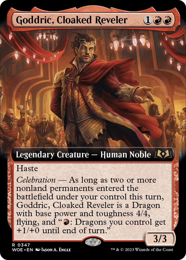 Goddric, Cloaked Reveler (Extended Art) [Wilds of Eldraine] | Enigma On Main