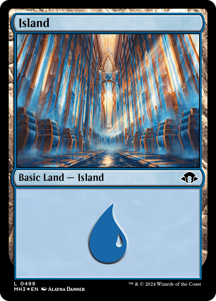 Island (0499) (Ripple Foil) [Modern Horizons 3] | Enigma On Main