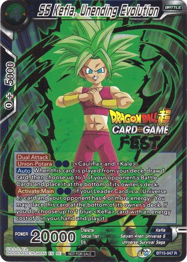 SS Kefla, Unending Evolution (Card Game Fest 2022) (BT15-047) [Tournament Promotion Cards] | Enigma On Main