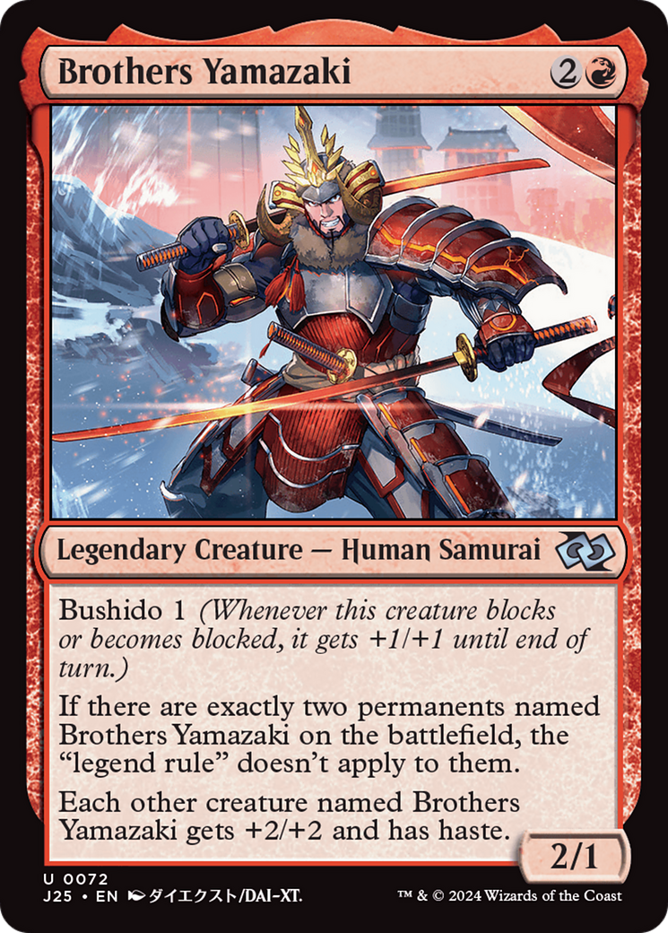 Brothers Yamazaki (72 Swords) (Anime) [Foundations Jumpstart] | Enigma On Main