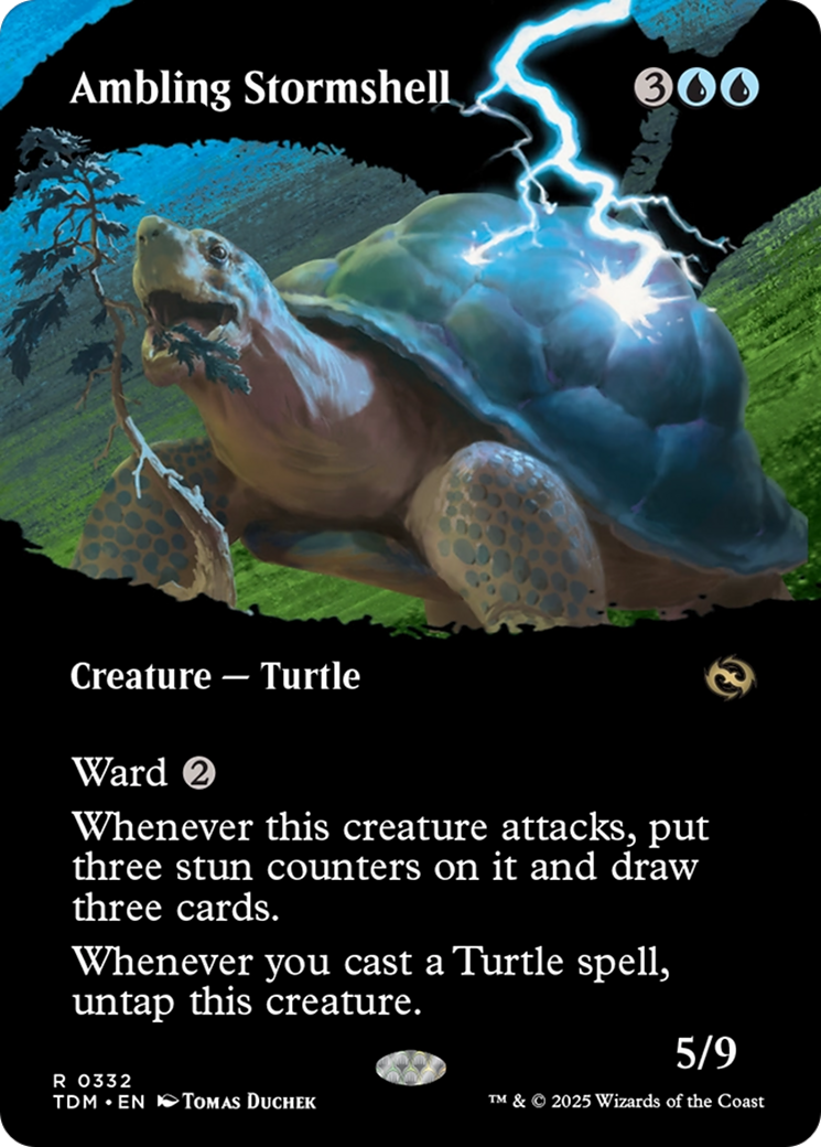 Ambling Stormshell (Borderless) [Tarkir: Dragonstorm] | Enigma On Main