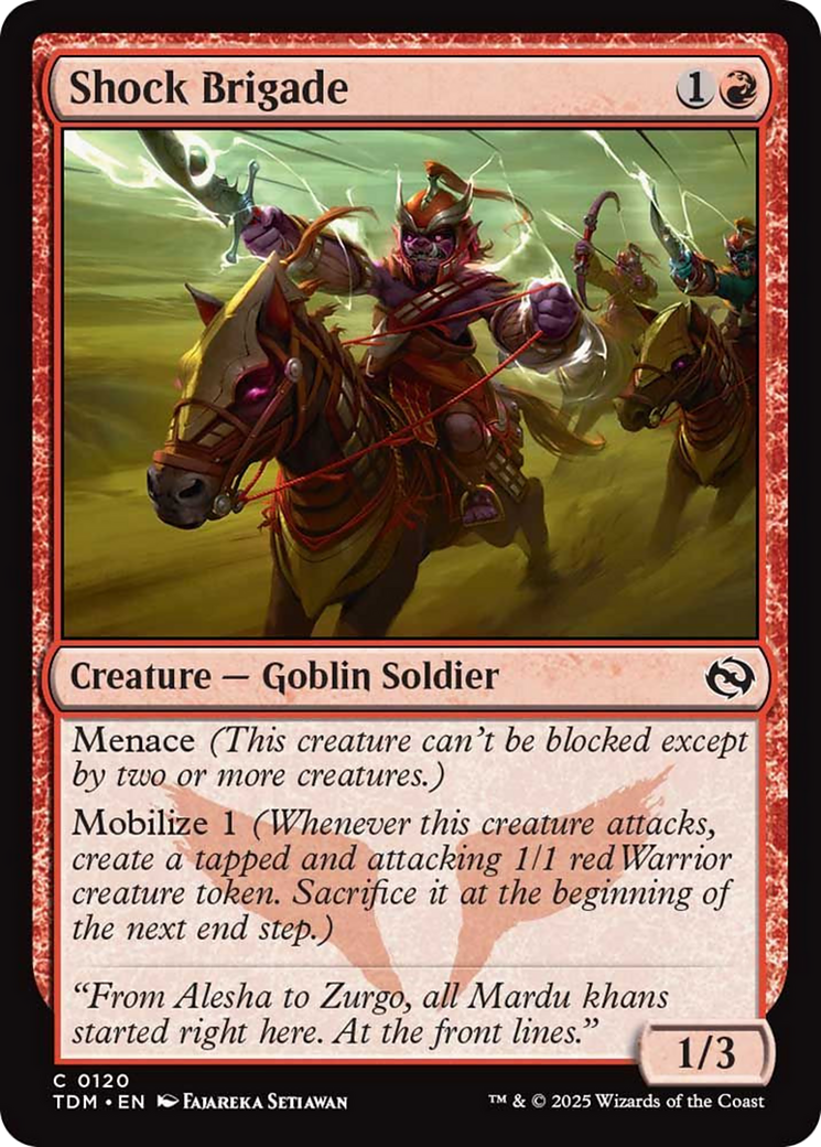 Shock Brigade [Tarkir: Dragonstorm] | Enigma On Main