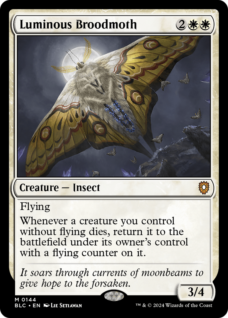 Luminous Broodmoth [Bloomburrow Commander] | Enigma On Main