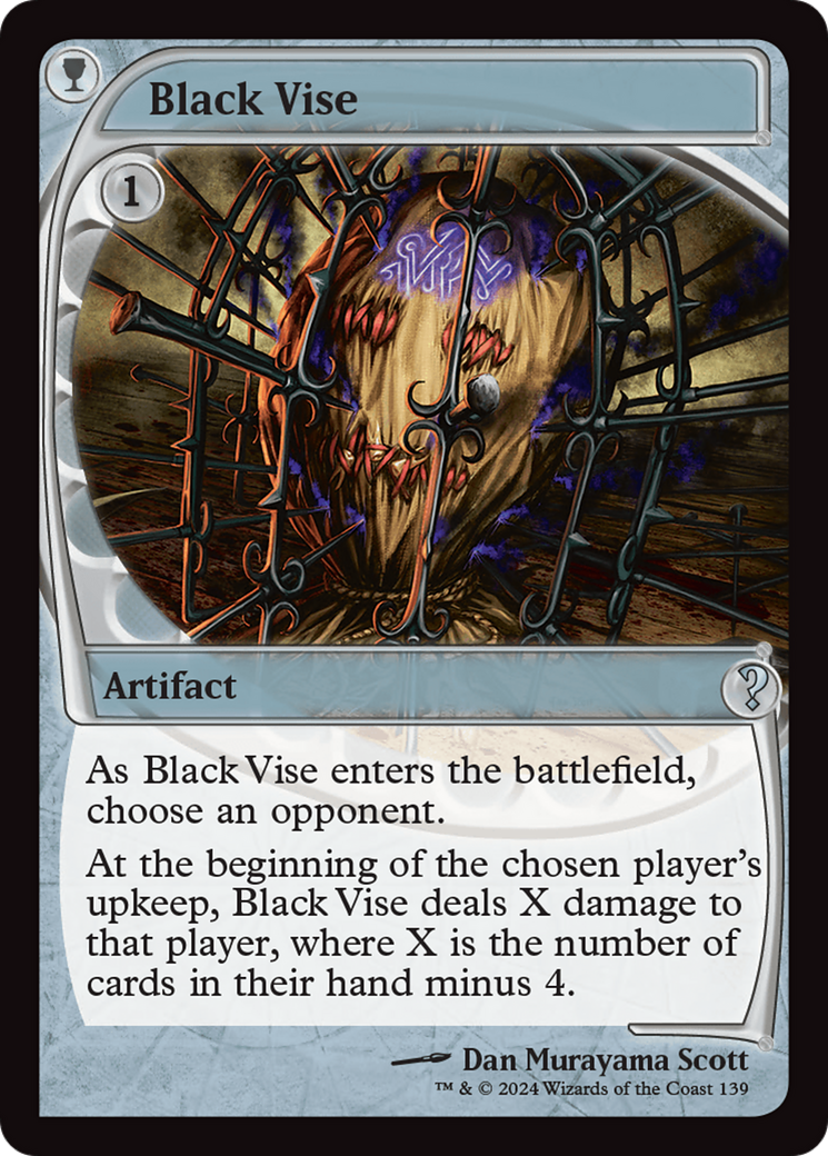 Black Vise (Future Sight) [Mystery Booster 2] | Enigma On Main