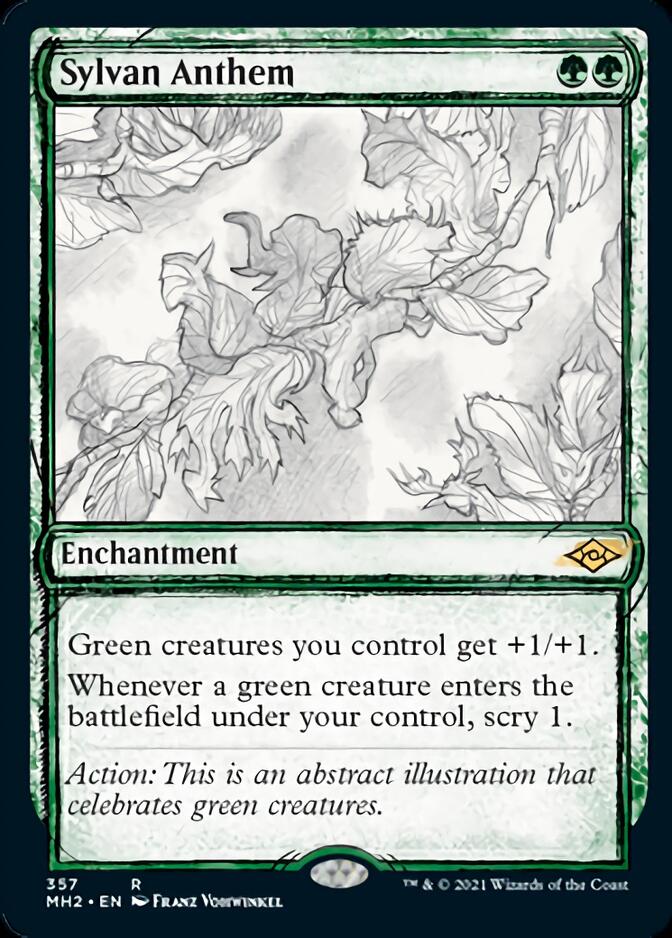 Sylvan Anthem (Sketch) [Modern Horizons 2] | Enigma On Main