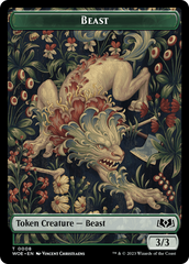 Beast // Food (0010) Double-Sided Token [Wilds of Eldraine Tokens] | Enigma On Main