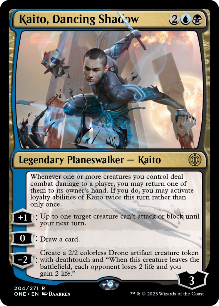 Kaito, Dancing Shadow (Promo Pack) [Phyrexia: All Will Be One Promos] | Enigma On Main