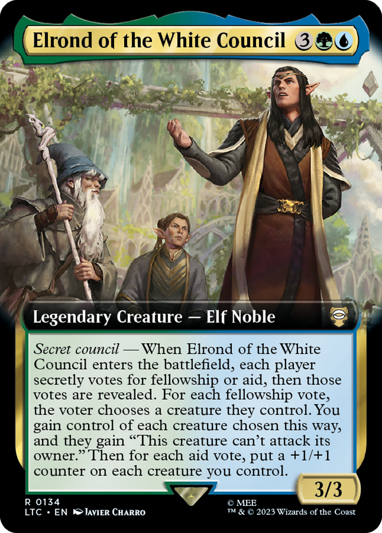 Elrond of the White Council (Extended Art) [The Lord of the Rings: Tales of Middle-Earth Commander] | Enigma On Main