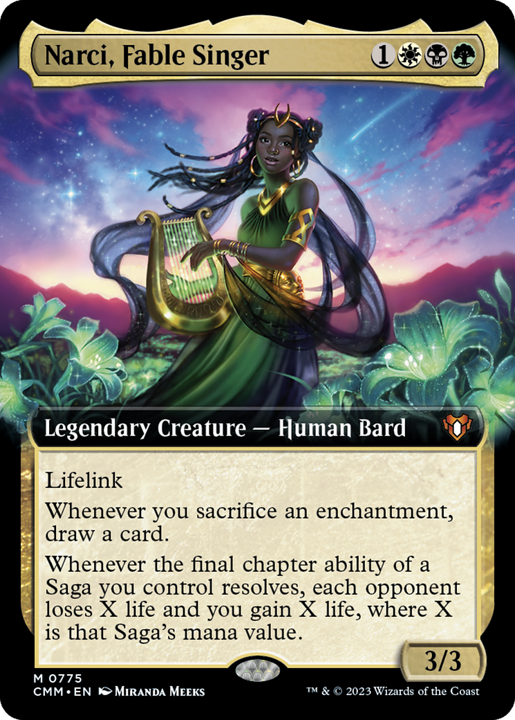 Narci, Fable Singer (Extended Art) [Commander Masters] | Enigma On Main