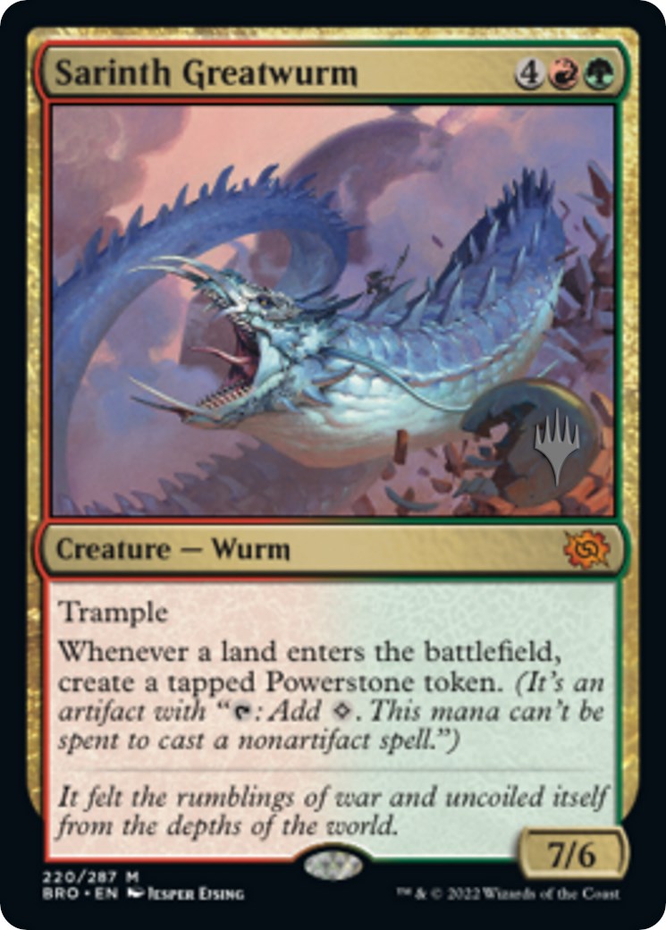 Sarinth Greatwurm (Promo Pack) [The Brothers' War Promos] | Enigma On Main