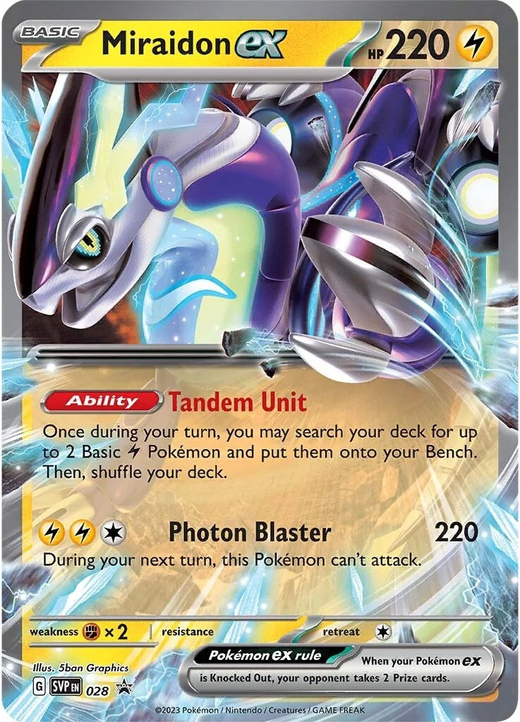 Miraidon ex (028) [Scarlet & Violet: Black Star Promos] | Enigma On Main