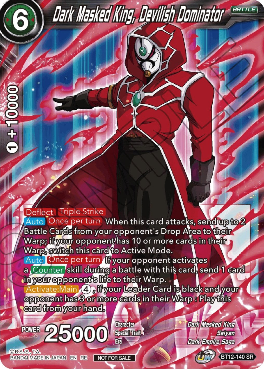 Dark Masked King, Devilish Dominator (Championship Selection Pack 2023 Vol.2) (Silver Foil) (BT12-140) [Tournament Promotion Cards] | Enigma On Main