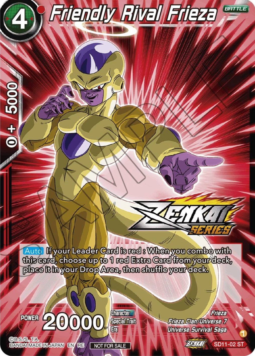 Friendly Rival Frieza (Event Pack 12) (SD11-02) [Tournament Promotion Cards] | Enigma On Main