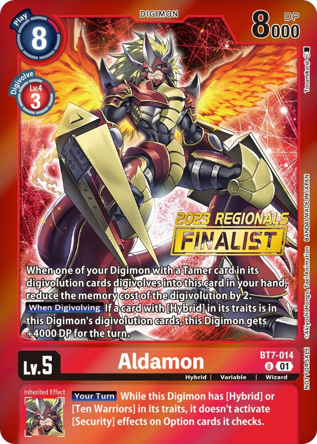 Aldamon [BT7-014] (2023 Regionals Finalist) [Next Adventure Promos] | Enigma On Main