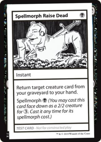 Spellmorph Raise Dead (2021 Edition) [Mystery Booster Playtest Cards] | Enigma On Main