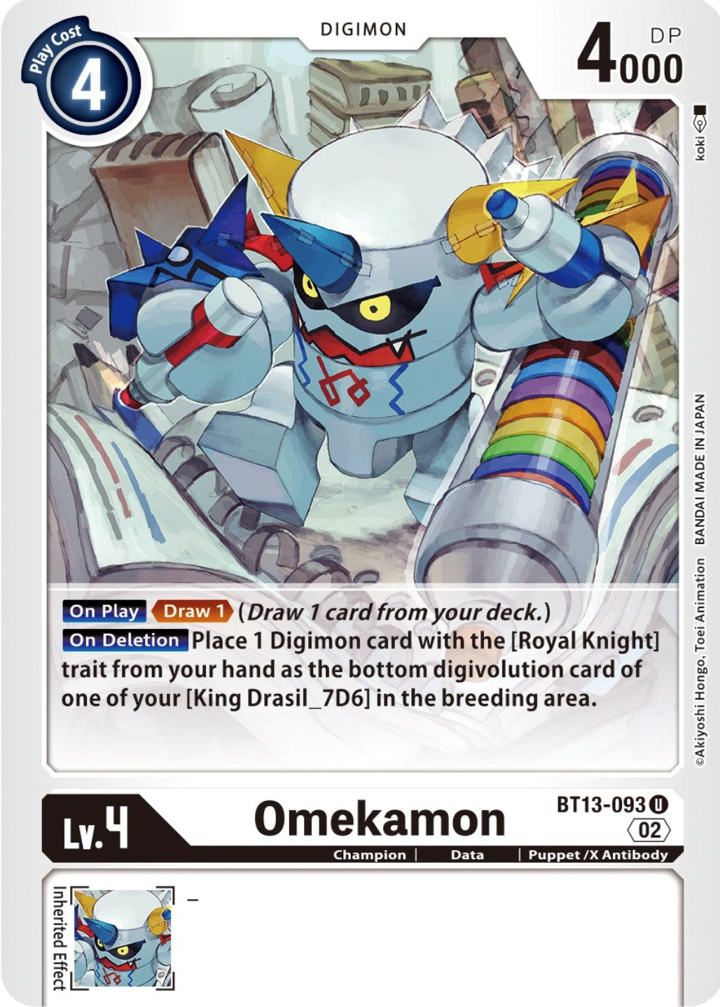 Omekamon [BT13-093] [Versus Royal Knights Booster] | Enigma On Main