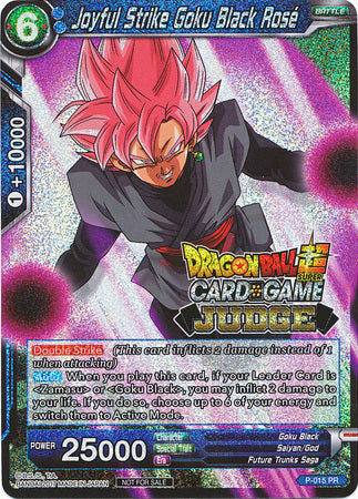 Joyful Strike Goku Black Rose (P-015) [Judge Promotion Cards] | Enigma On Main