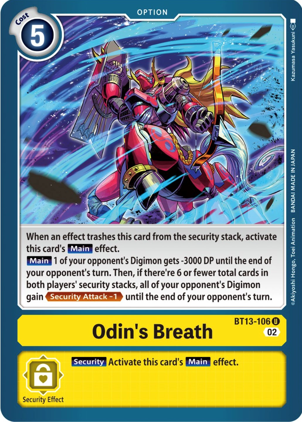 Odin's Breath [BT13-106] [Versus Royal Knights Booster] | Enigma On Main