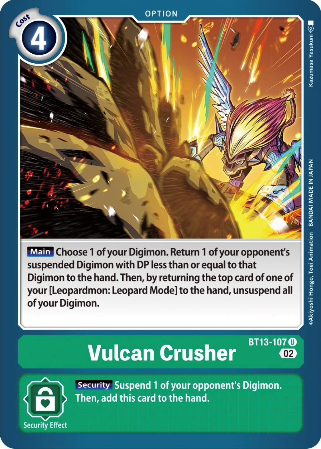 Vulcan Crusher [BT13-107] [Versus Royal Knights Booster] | Enigma On Main