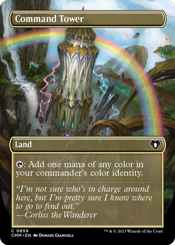 Command Tower (Borderless Alternate Art) [Commander Masters] | Enigma On Main