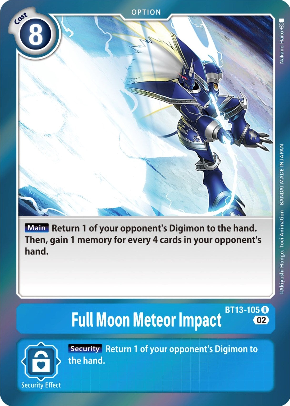 Full Moon Meteor Impact [BT13-105] [Versus Royal Knights Booster] | Enigma On Main